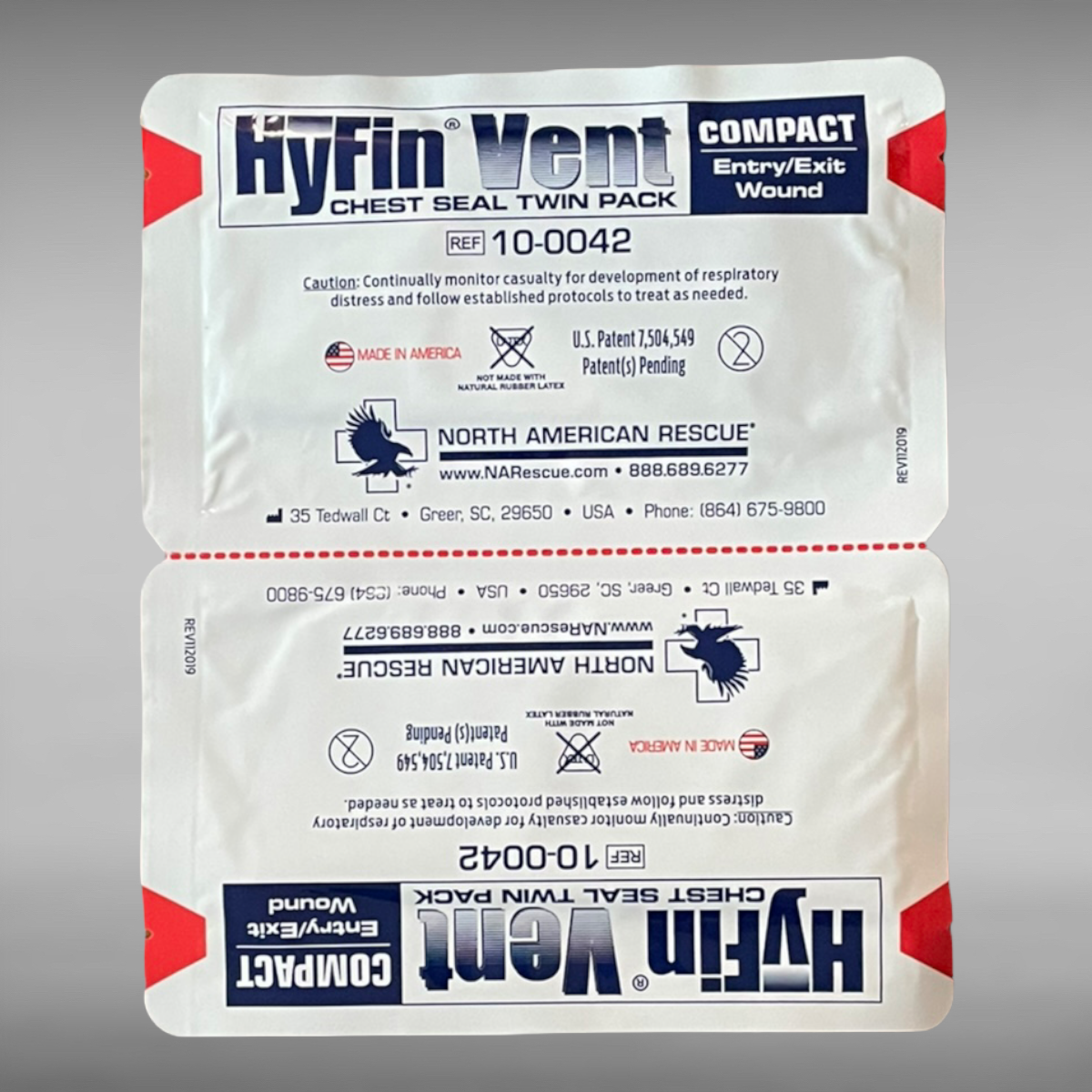 HYFIN VENT COMPACT CHEST SEAL TWIN PACK